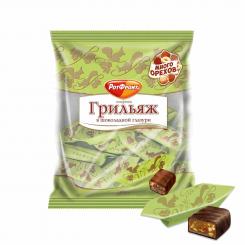 RotFront Grilyazh sweets with chocolate coating, 200 g