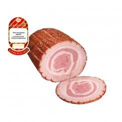 Schweinebauchrolle Rulet po-Kupetscheski, gepökelt und gebacken, ca. 300g