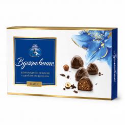 Вдохновение Шоколадное пралине с дроблёным фундуком, коробка, 340 г