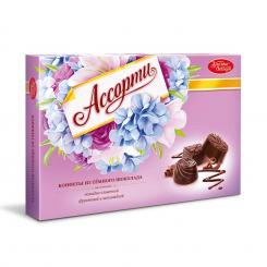 Krasny Oktyabr Pralinen-Mix aus dunkler Schokolade, Schachtel 185 g