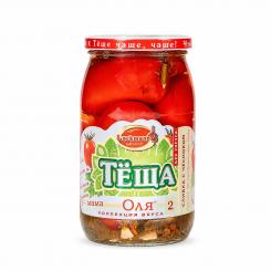 Lackmann pickled tomatoes "Olja 2", with garlic, 880ml