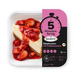 BARIN 5-Minute Cheesecake with Strawberry Sauce, 270 g