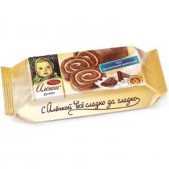 Красный Октябрь «Алёнка»  — Бисквитный рулет со вкусом молочного шоколада, 200 г