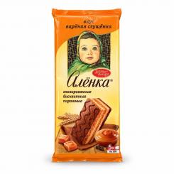 Красный Октябрь «Аленка» — бисквитные пирожные с варёной сгущёнкой (5 шт. х 30 г)