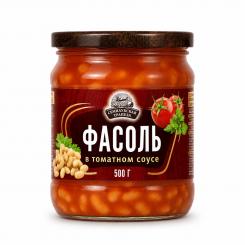 Semilukskaya Trapeza Bohnen mit Pilzen in Tomatensauce, 500 g