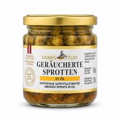 Dobro Flot smoked sprats in oil, 185 g