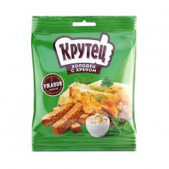 Крутец Сухарики ржаные со вкусом холодца с хреном, 35 г