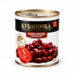 Kubanochka rote Bohnen in Tomatensauce, 400g