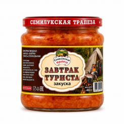 Semilukskaya Trapeza Touristenfrühstück Kohl mit Reis, 460 g