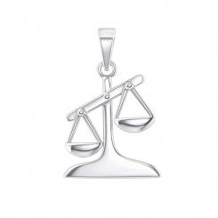 Attraktiver Anhänger Sternzeichen - Waage, 24.09 - 23.10, Silber 925, Höhe ca. 23 mm
