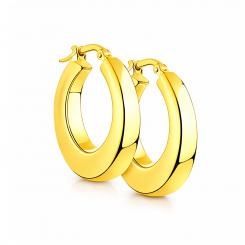 Sokolov Creolen in 925 Silber gelbvergoldet