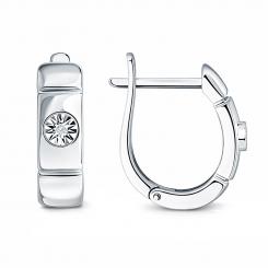 Sokolov Серьги из серебра 925 пробы с бриллиантами