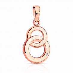 Sokolov pendant gold plated 925 silver with one diamond