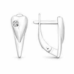 Sokolov earrings 925 silver with diamonds