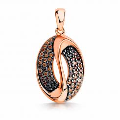 Sokolov Anhänger aus 925 Silber vergoldet mit Zirkonia