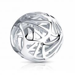 Sokolov Подвеска-бусина из серебра 925 пробы, с родиевым покрытием