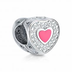 Sokolov Подвеска-шарм из серебра 925 пробы с эмалью и фианитами