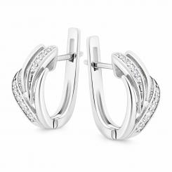Sokolov earrings 925 silver with cubic zirconia
