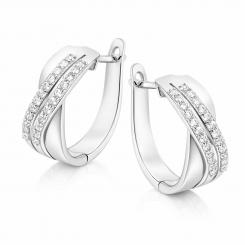 Sokolov Ohrringe aus 925 Silber mit Zirkonia