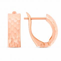 585 rose gold earrings
