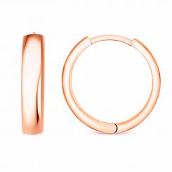 Classic hoop earrings in 585 rose gold