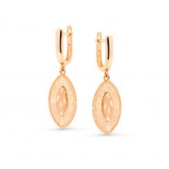 Signet earrings in 585 rose gold