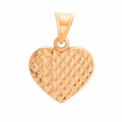 Herzanhänger aus 585 Rotgold