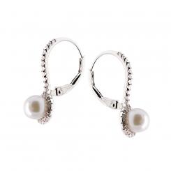 Elegante Ohrringe aus 925 Silber mit Perlen und Zirkonia