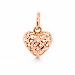 Heart pendant in 585 red gold