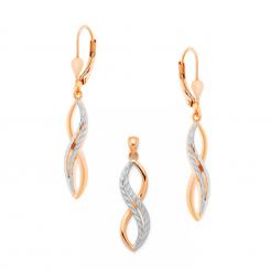 Schmuckset aus 925 Silber mit Unendlichkeitssymbol – Ohrhänger & Anhänger