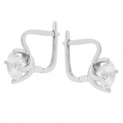 Серьги из серебра 925 пробы с фианитами