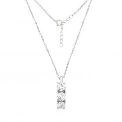 Колье из серебра 925 пробы со сверкающей подвеской с кристаллами Swarovski