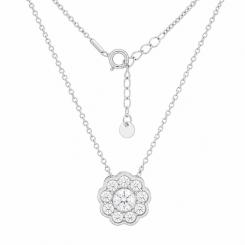 Collier aus 925 Silber mit Anhänger mit Zirkonia Swarovski