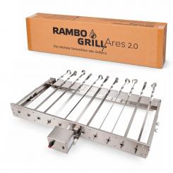 RAMBO GRILL Ares 2.0 — Grillaufsatz mit automatischer Spießdrehung
