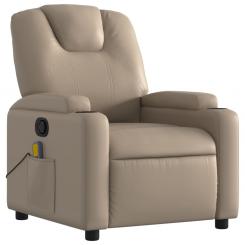 Massage chair cappuccino-brown imitation leather
