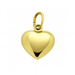 Schmuckanhänger in Herzform aus 375 Gelbgold