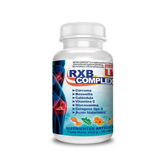 Nahrungsergänzung  RXB COMPLEX Nahrungsergänzungsmittel bei Muskel- und Gelenkschmerzen, 30 Kapseln