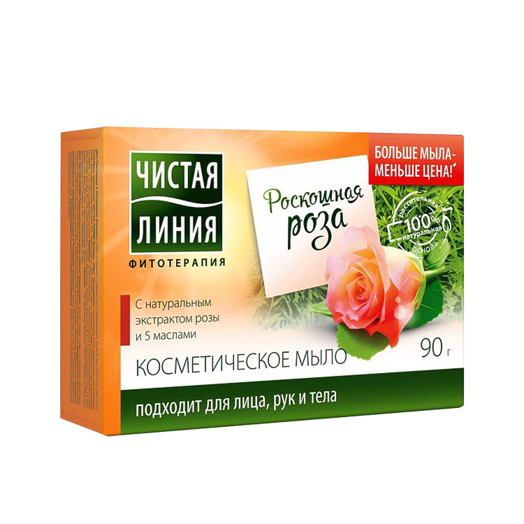 Seife &amp;quot;Saubere Linie&amp;quot; für Gesicht und Hände, Rose, 90 g online kaufen