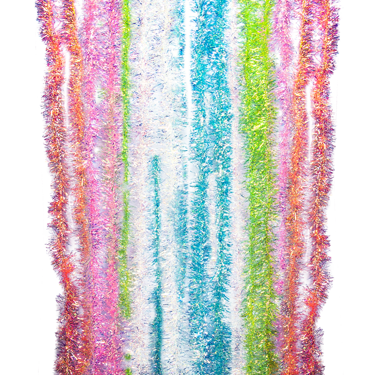 YYCRAFT Lametta Fransenborte - 25,4 Cm Breit 4,5 M Glänzende Girlande