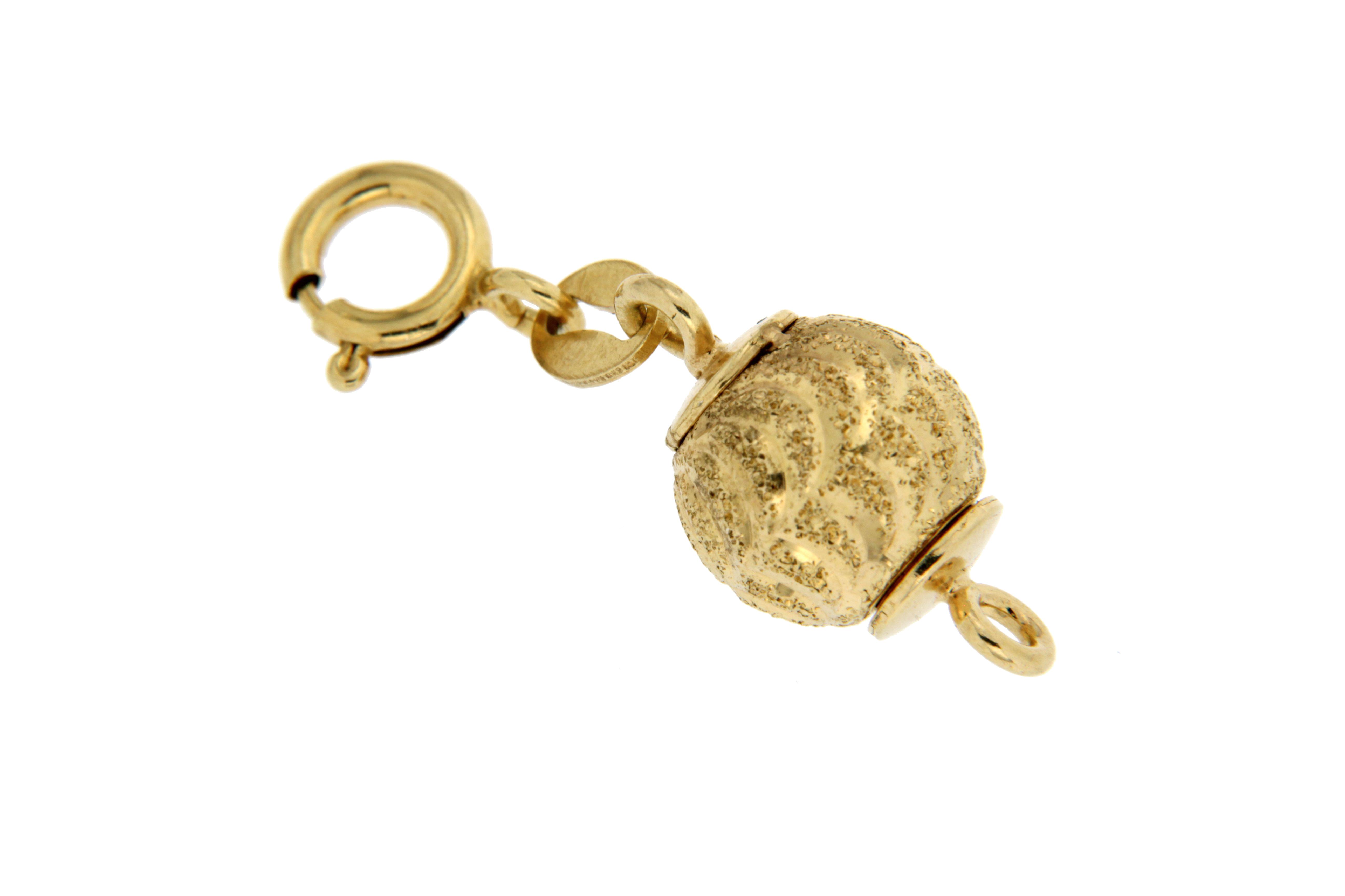 Schmuck Magnetschließe mit Brillantstruktur aus 925 Sterlingsilber gelbvergoldet