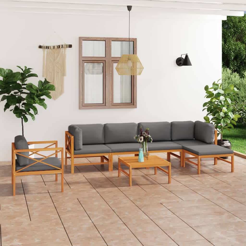 Teak Garden Sofa With Cushions Lounge