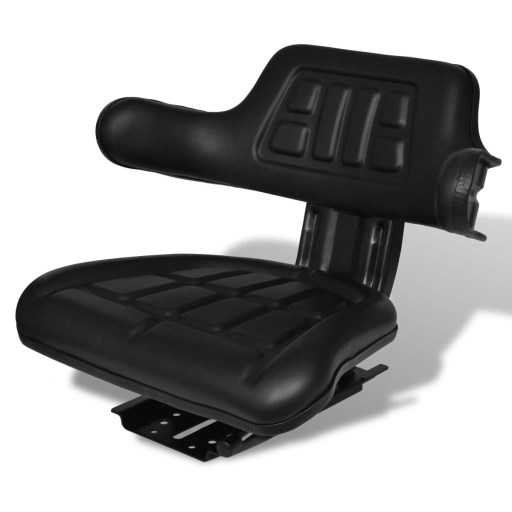 Traktorsitz mit Rückenlehne Schwarz online kaufen 