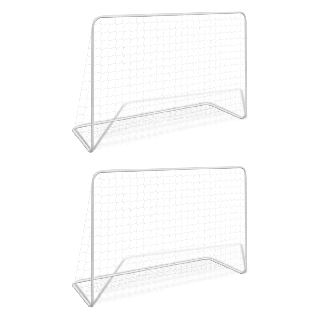 VidaXL Fußballtore 2x 240x90x150cm - Stahl Rahmen Mit Netz