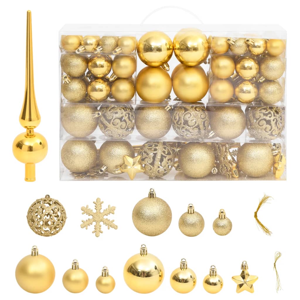 111-tlg. Weihnachtskugel-Set Golden Polystyrol online kaufen