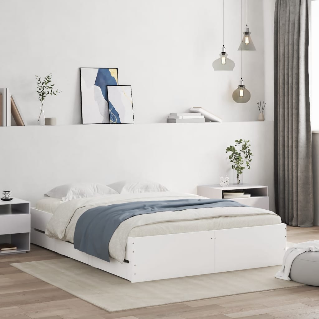 Bettgestell Mit Schubladen Wei 120x200 Cm Holzwerkstoff Online Kaufen bettgestell-mit-schubladen-wei-120x200-cm-holzwerkstoff-online-kaufen