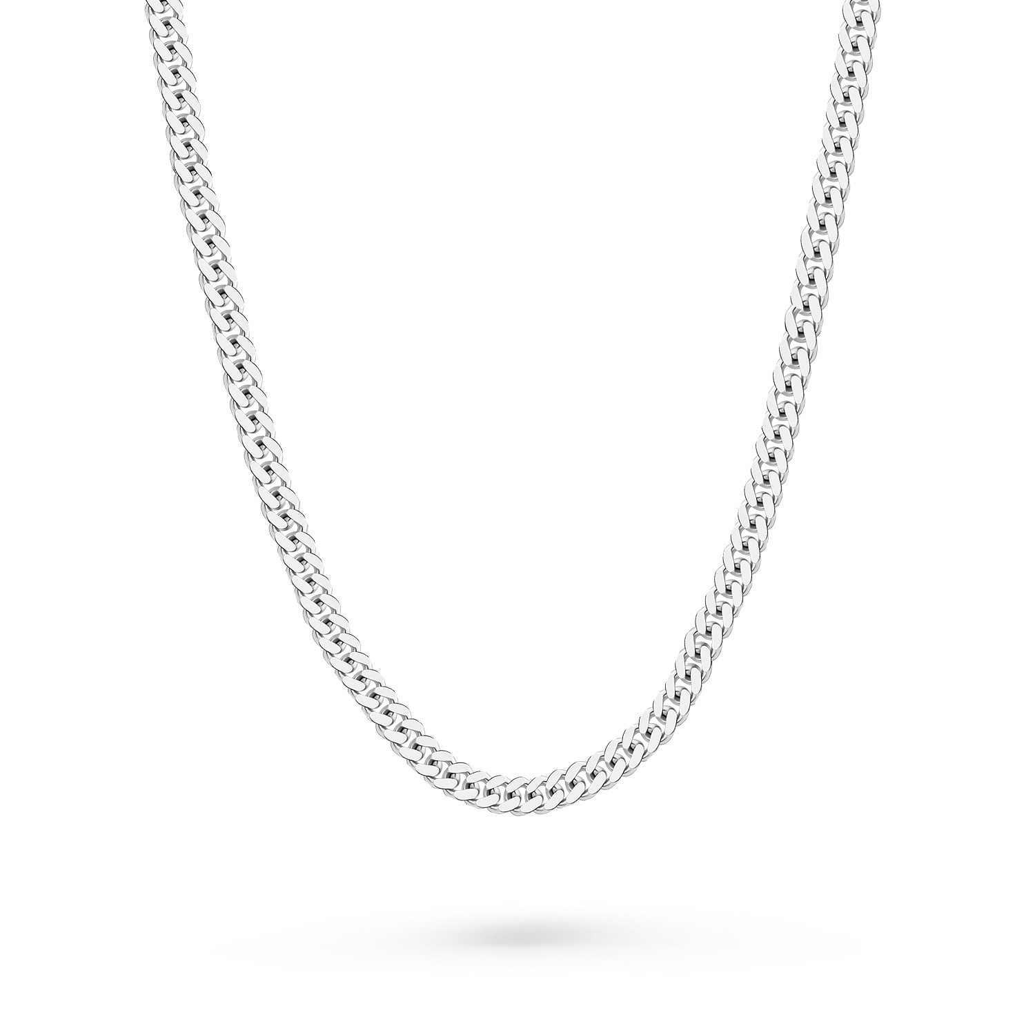 Цепь и браслет из 925 серебра, ширина ≈ 5 мм, вес в 19 см ≈ 16,60 гр., вес в 50 см ≈ 47,07 гр.