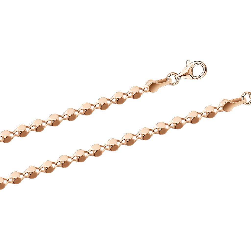 Chain made of russian red gold with a fineness of 585, link width approx. 2x2 mm