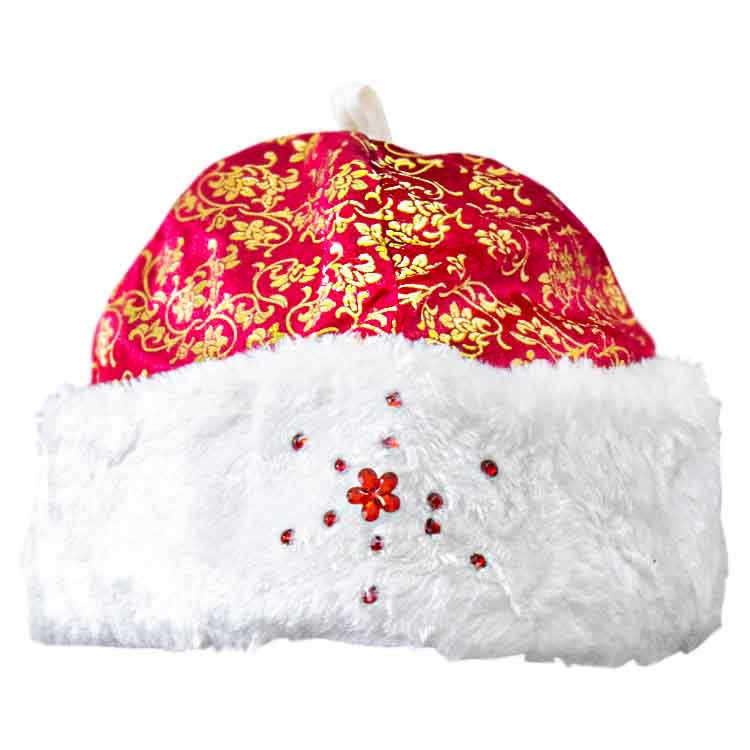 Как называется головной убор деда мороза. Новогодняя шапочка. Колпак санта клауса. Новогодний колпачок. Шапка деда мороза.