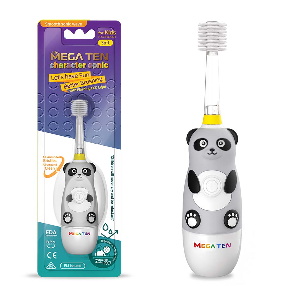 Drogerie, Sport & Beauty  MEGA TEN Elektrische Zahnbürste Figur: Sonic Panda