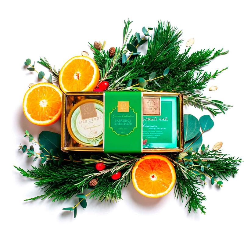 Peroni Honey Soufflé Set Compliment No. 3 "Ginger/Lemon" 250g + Pine Tea 45g